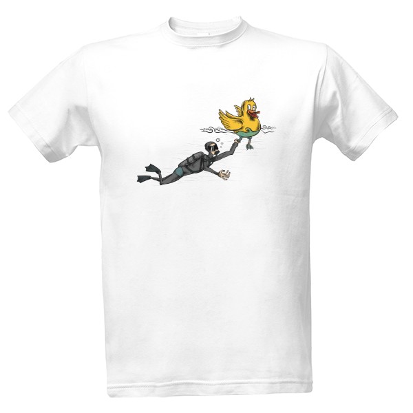 Tričko s potiskem Duck & Dive